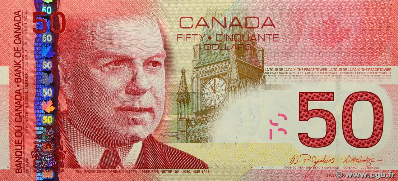 50 Dollars CANADA  2004 P.104a FDC