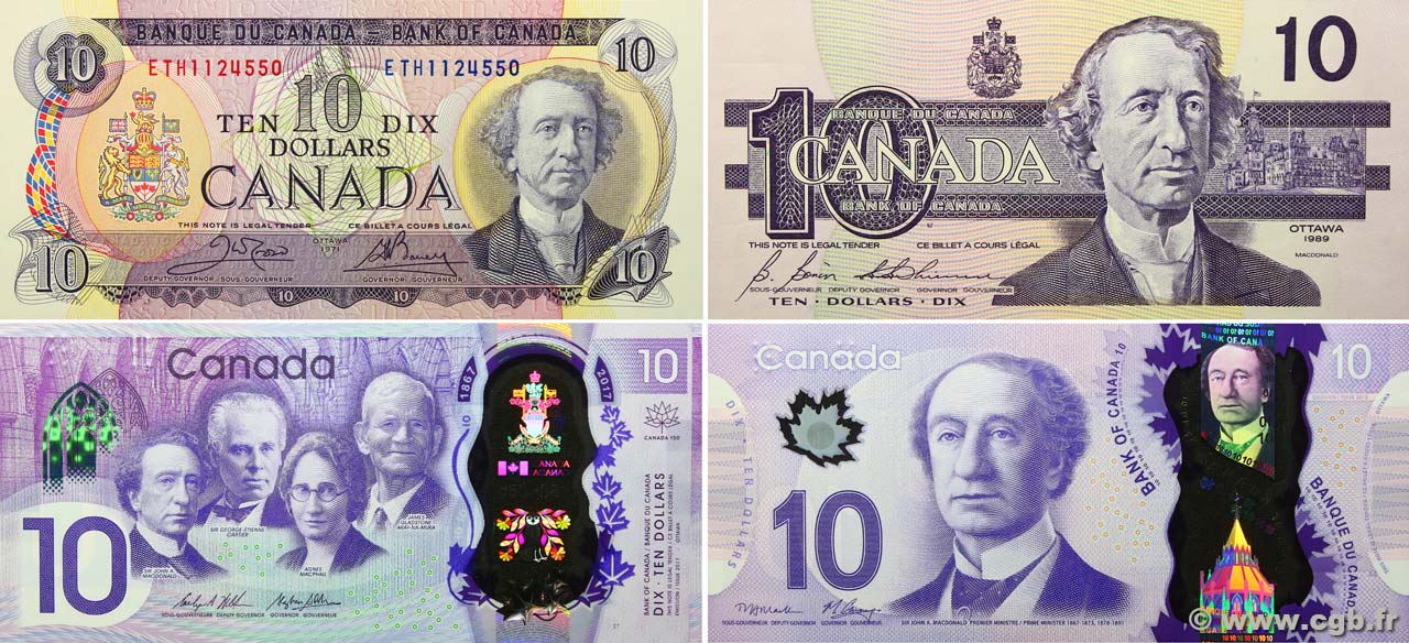 10 Dollars Lot CANADA  1979 P.LOT pr.NEUF