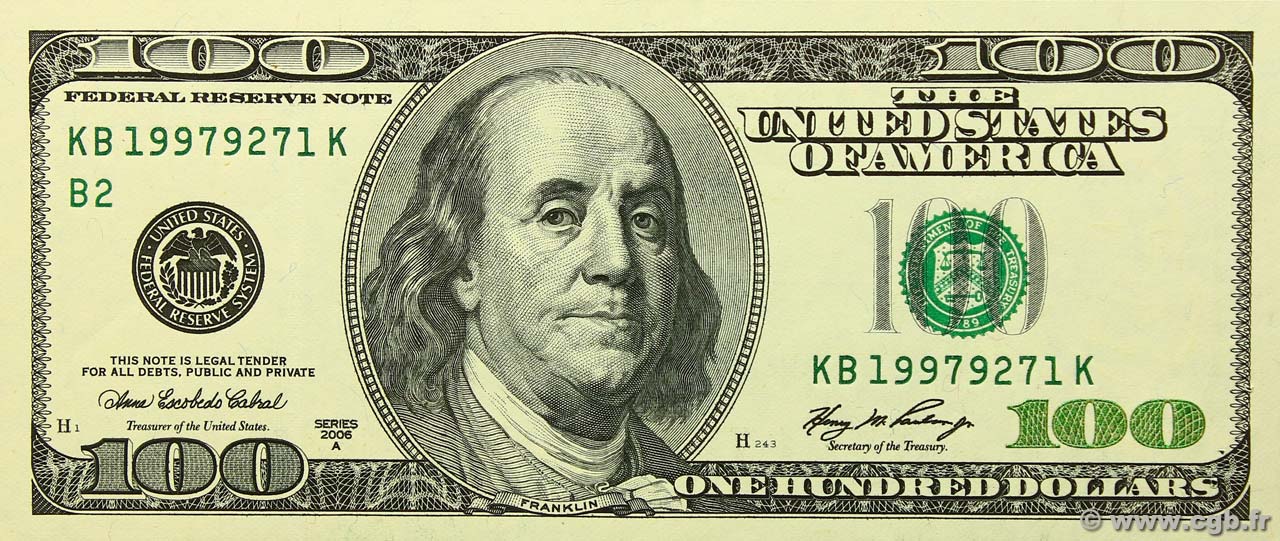 100 Dollars ÉTATS-UNIS D AMÉRIQUE New York 2006 P.528 SUP