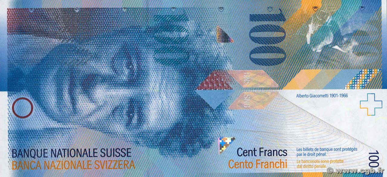 100 Francs SUISSE  2004 P.72g ST