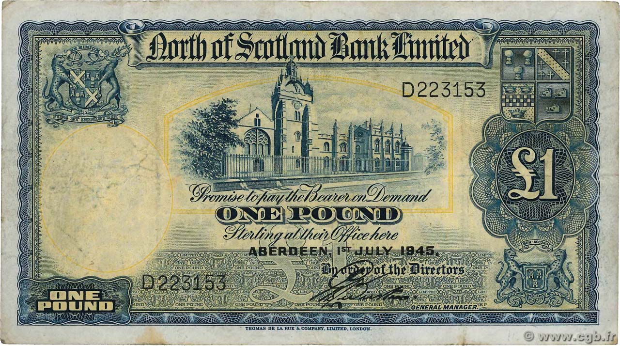 1 Pound SCOTLAND 1940 PS.644. 