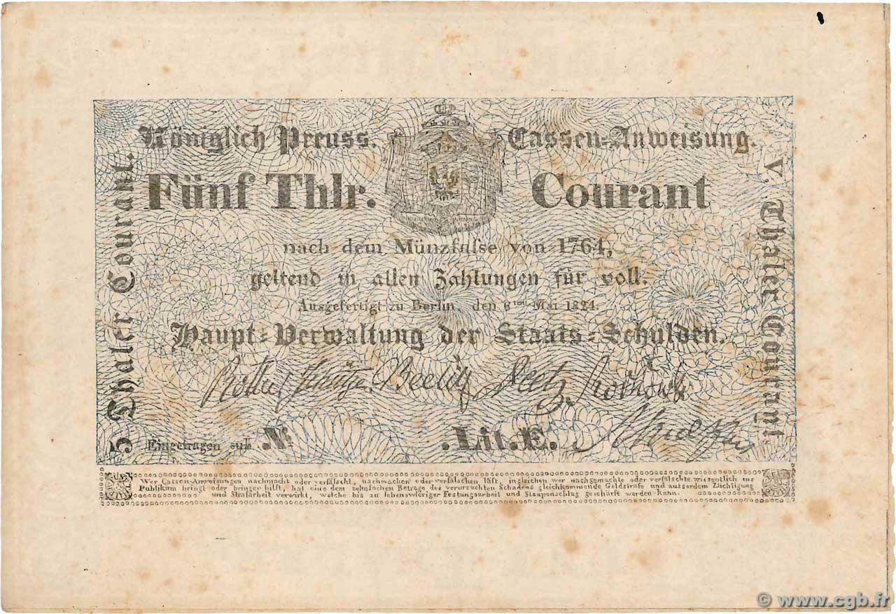 5 Thaler Courant GERMANY  1824 PS.0397 XF