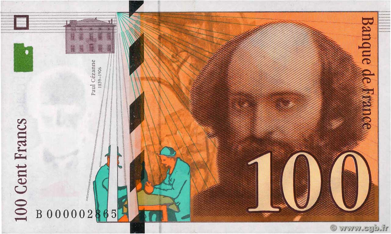 100 Francs CÉZANNE FRANCE  1997 F.74.01 SPL