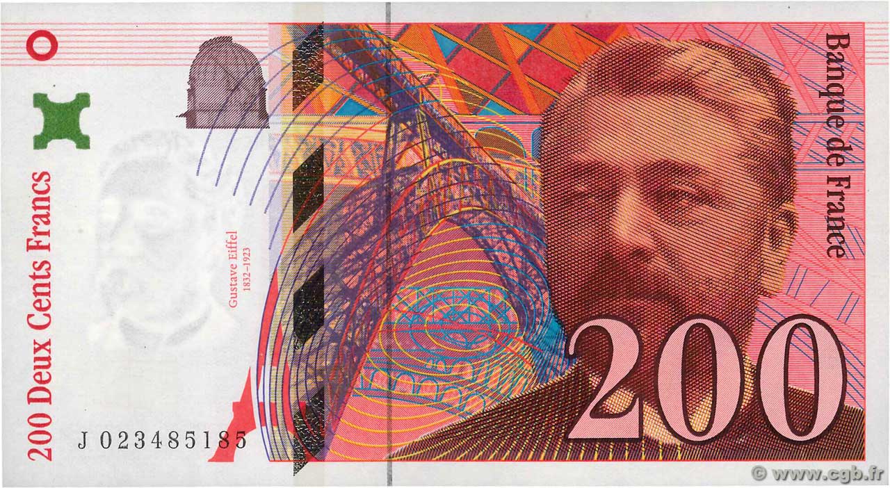 200 Francs EIFFEL FRANCE  1996 F.75.02 pr.NEUF
