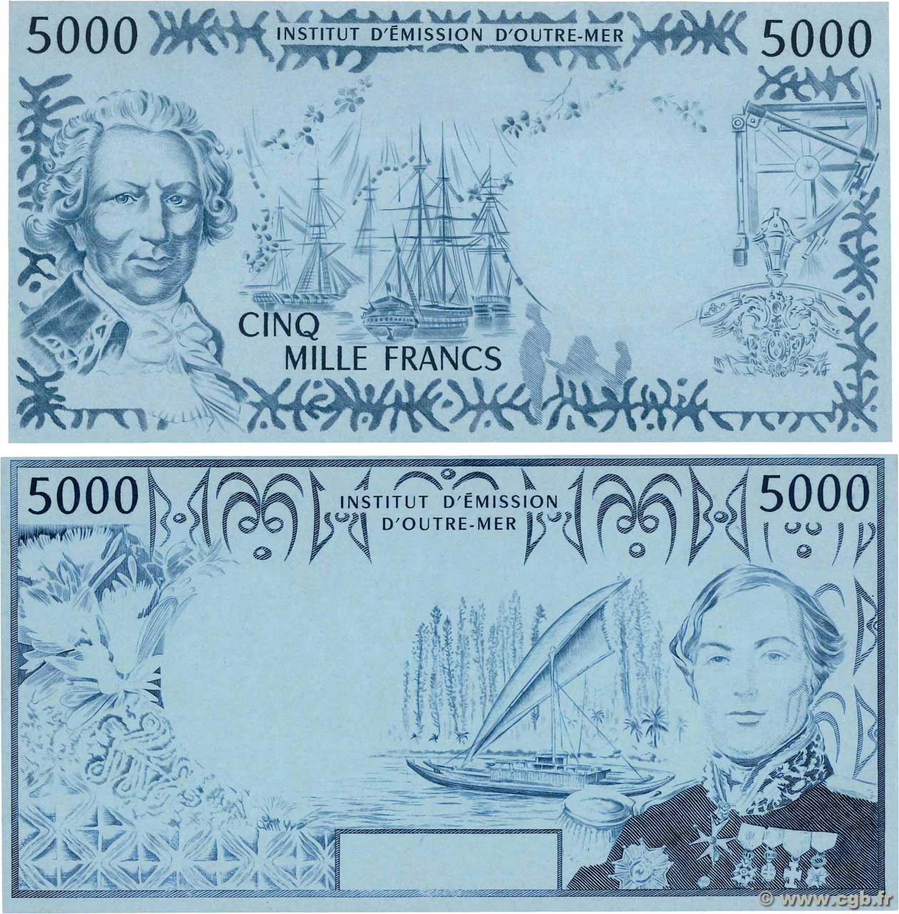 5000 Francs Épreuve POLYNÉSIE, TERRITOIRES D OUTRE MER  1996 P.03p pr.NEUF