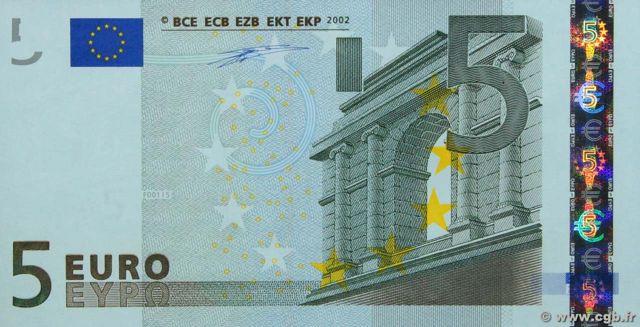 5 Euro EUROPA  2002 P.01n ST