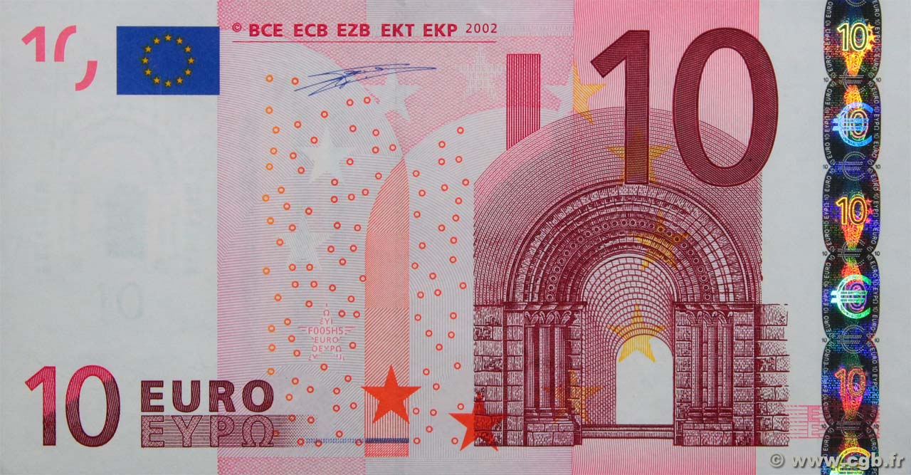 10 Euro EUROPA  2002 P.02n fST+