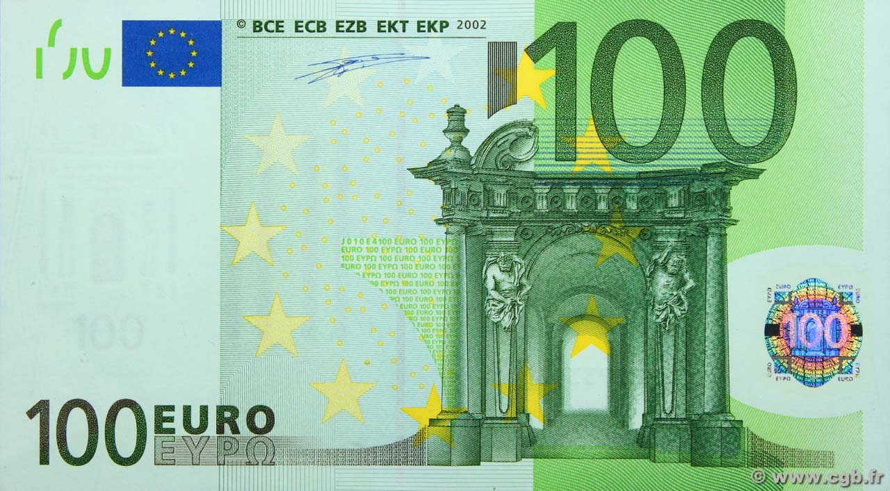 100 Euros EUROPA  2002 P.05s ST