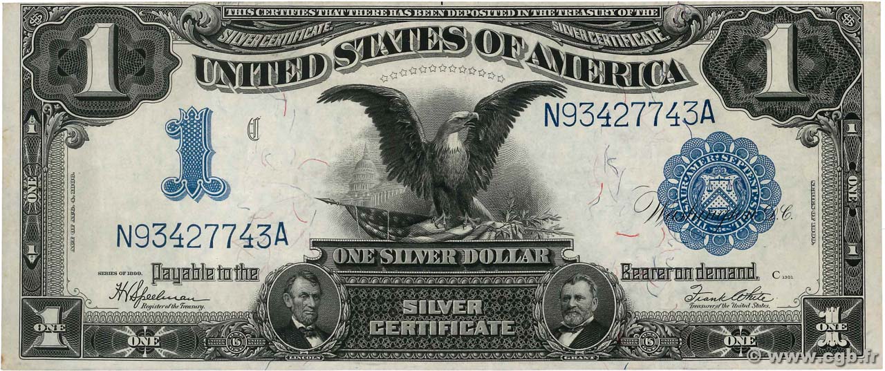1 Dollar ÉTATS-UNIS D AMÉRIQUE  1899 P.338c SUP+
