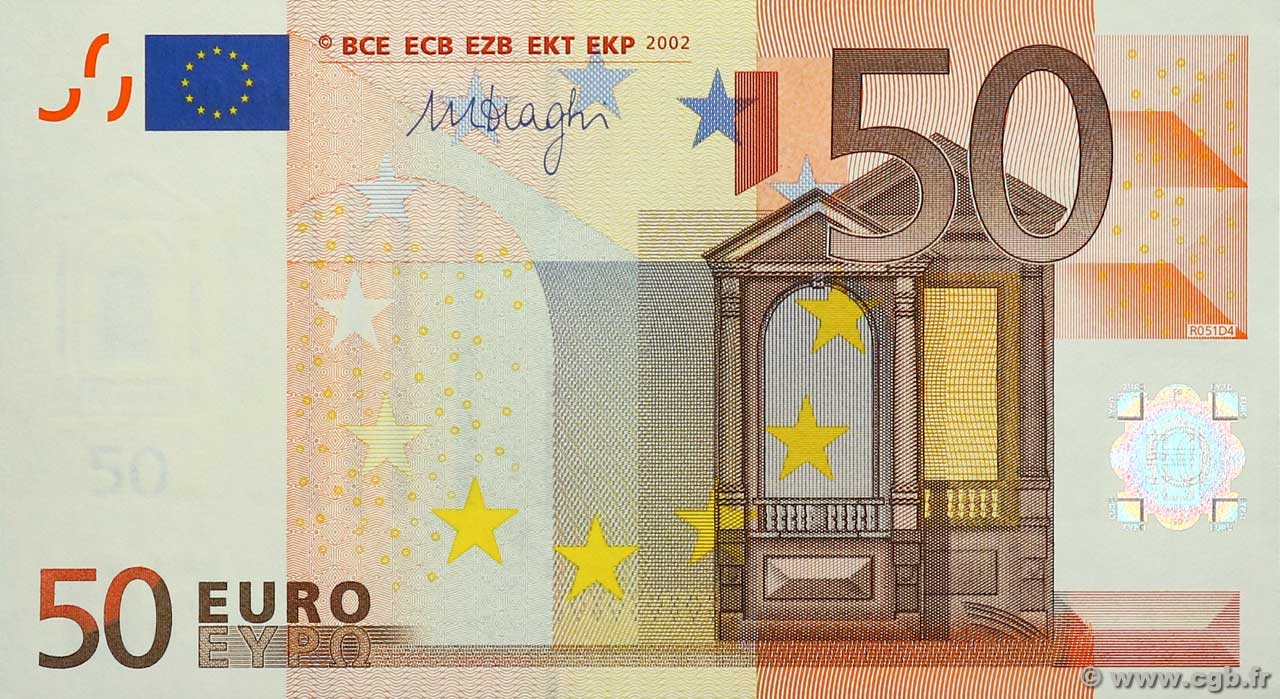 50 Euro EUROPE 2002 P.17g b94_7727 Billets