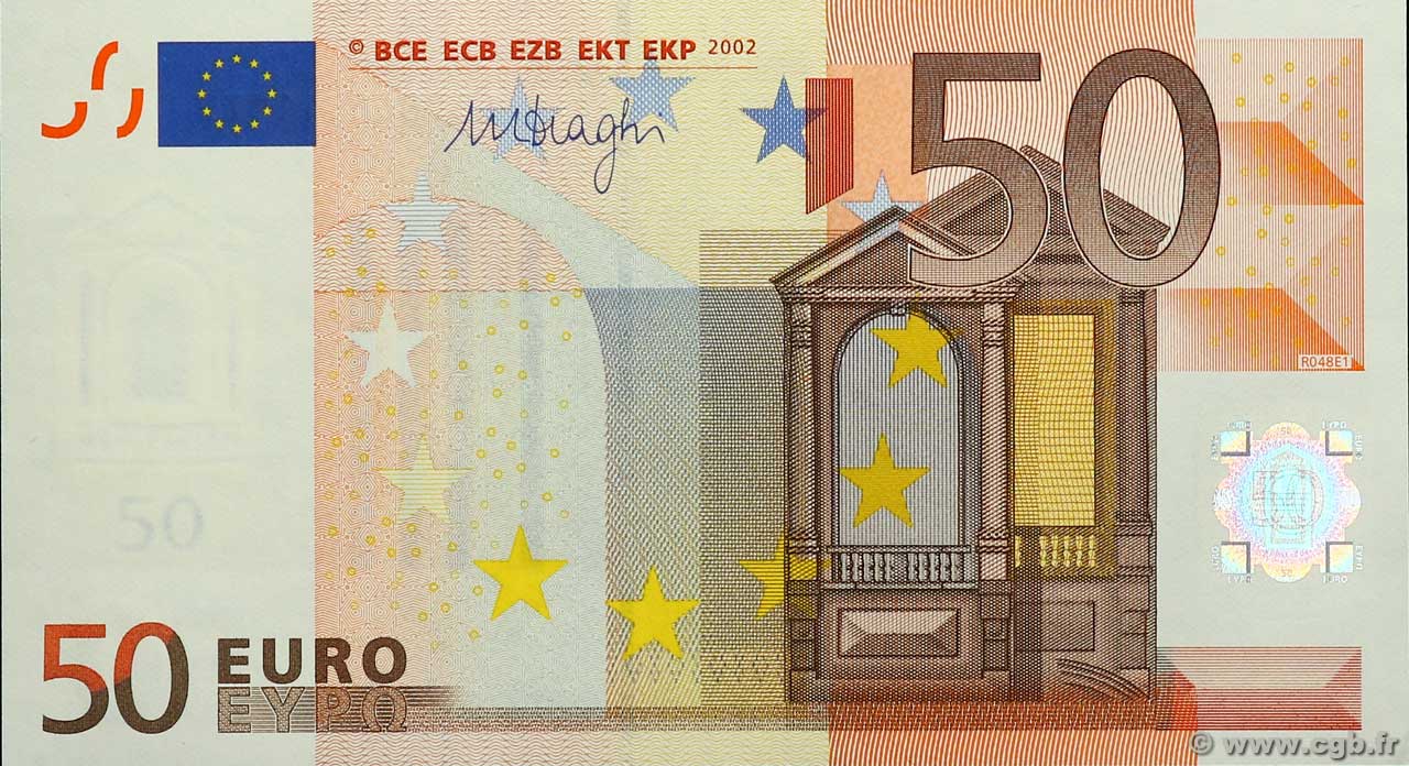 50 Euro EUROPA  2002 P.17l FDC