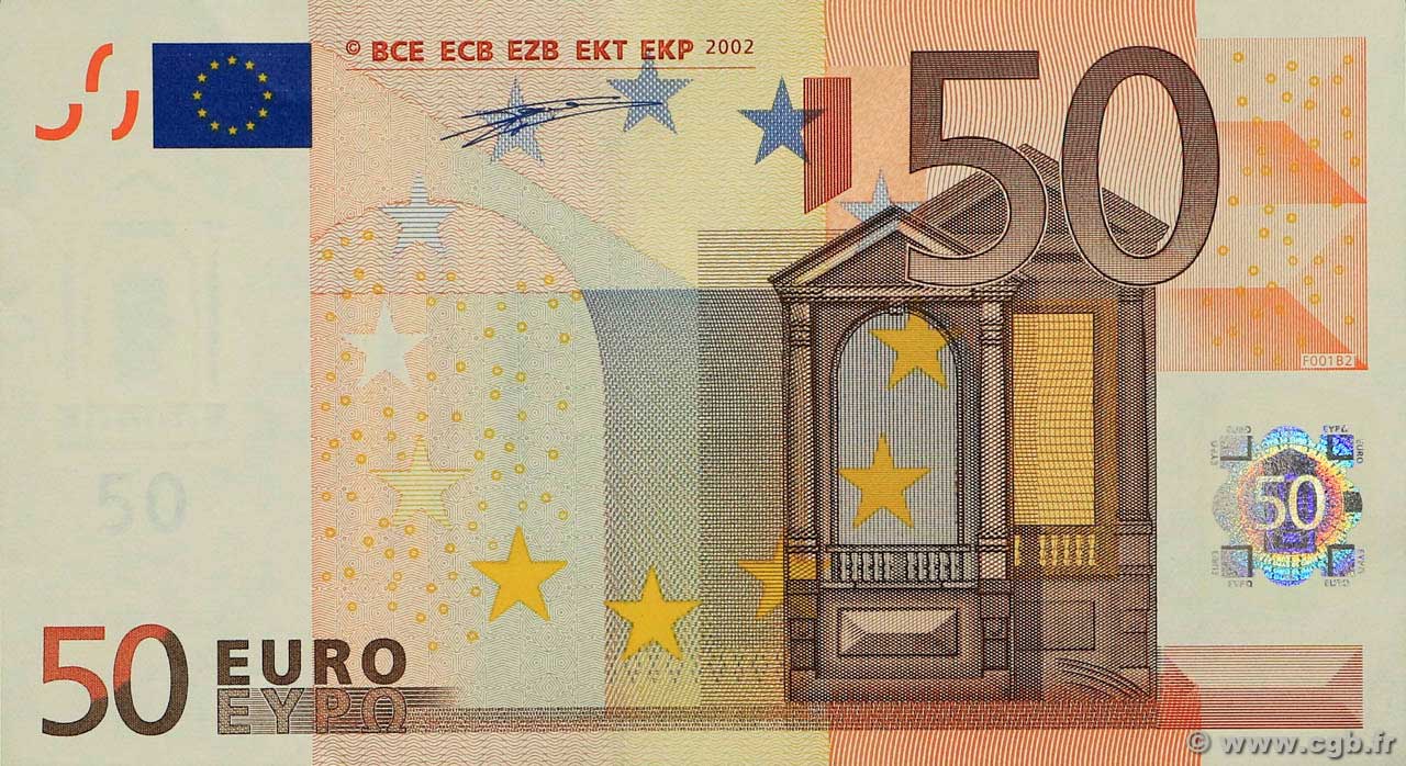 50 Euro EUROPA  2002 P.04n fST
