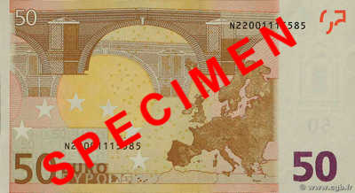 50 Euro EUROPE 2002 P.04n b94_7978 Billets 50 Euro EUROPE 2002 P.04n b94_7978 Billets