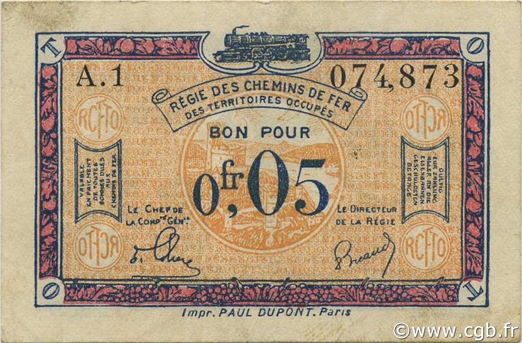5 Centimes FRANCE regionalism and miscellaneous  1923 JP.135.01 VF+