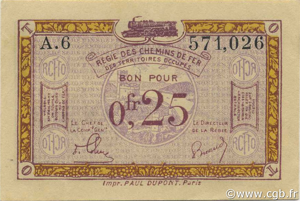 25 Centimes FRANCE regionalism and various  1923 JP.135.03 AU