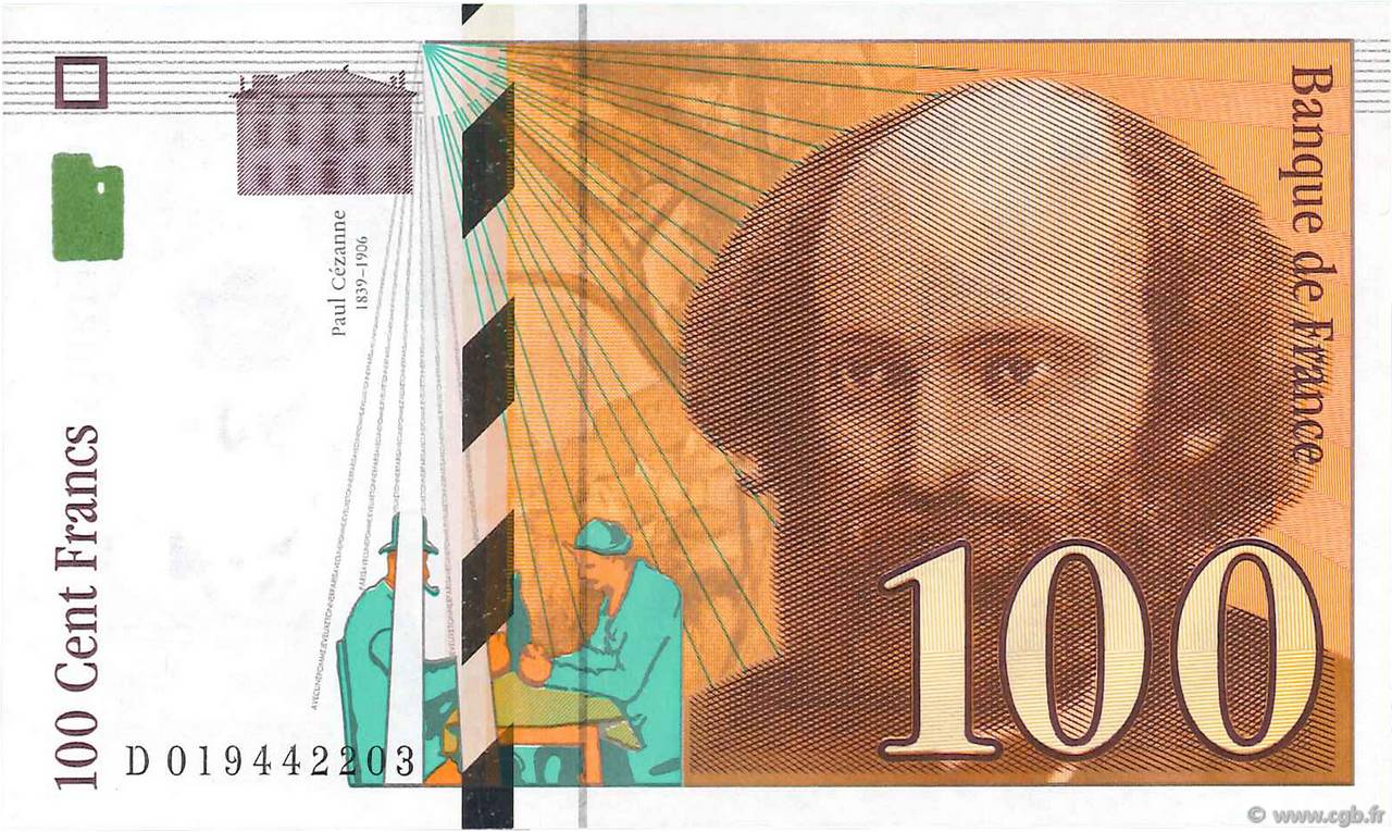 100 Francs CÉZANNE FRANKREICH  1997 F.74.01 ST