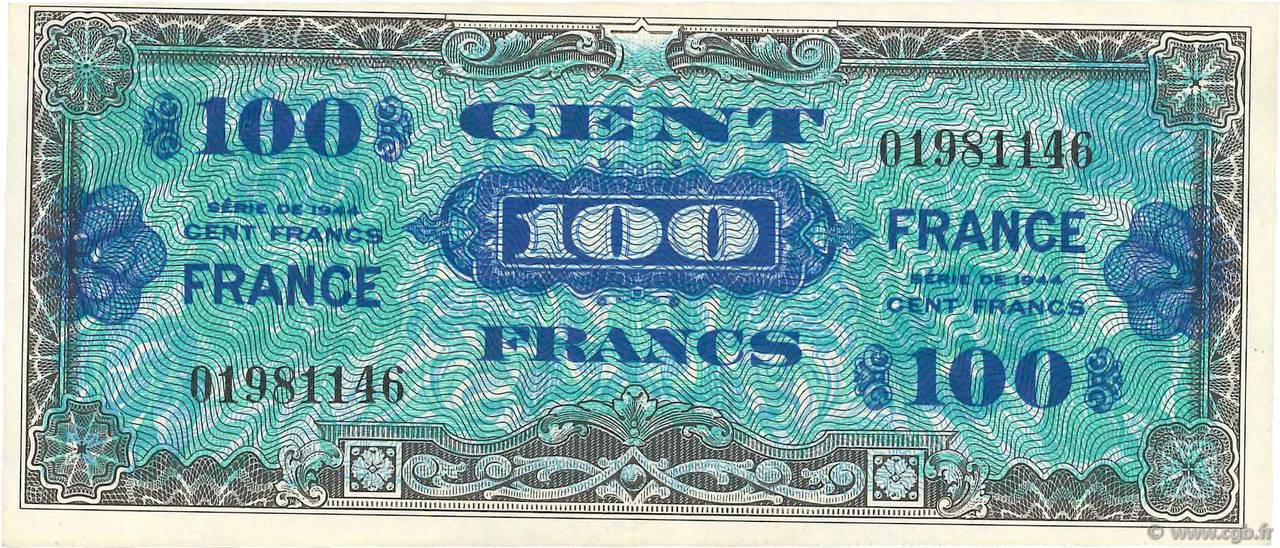100 Francs FRANCE FRANCE  1945 VF.25.01 AU-