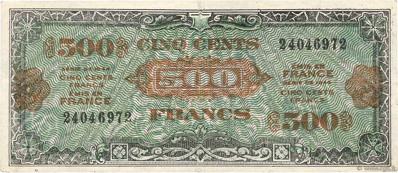 500 Francs DRAPEAU Faux FRANCIA  1944 VF.21.01 BB