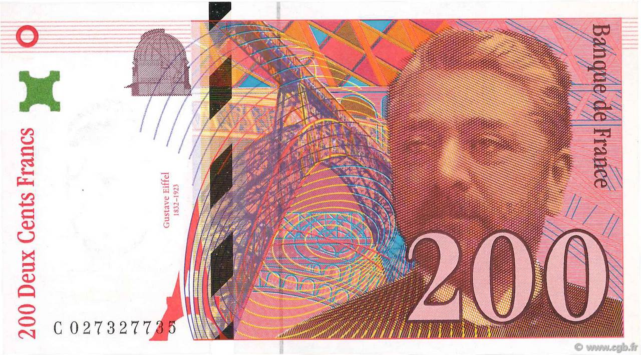 200 Francs EIFFEL FRANCE  1996 F.75.02 pr.NEUF