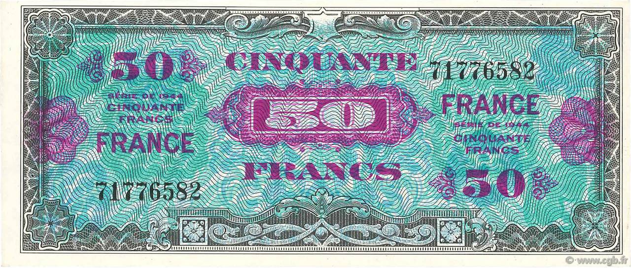 50 Francs FRANCE FRANCE  1945 VF.24.01 SUP+
