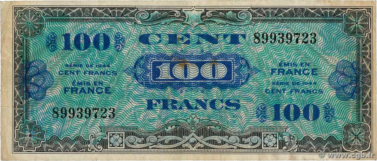 100 Francs DRAPEAU FRANCE  1944 VF.20.01 TB