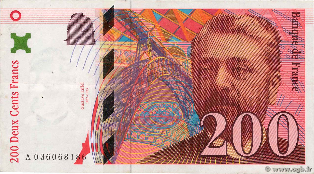 200 Francs EIFFEL FRANCIA  1996 F.75.02 BB