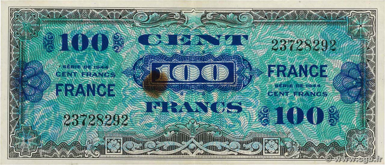 100 Francs FRANCE FRANCE  1945 VF.25.01 TTB