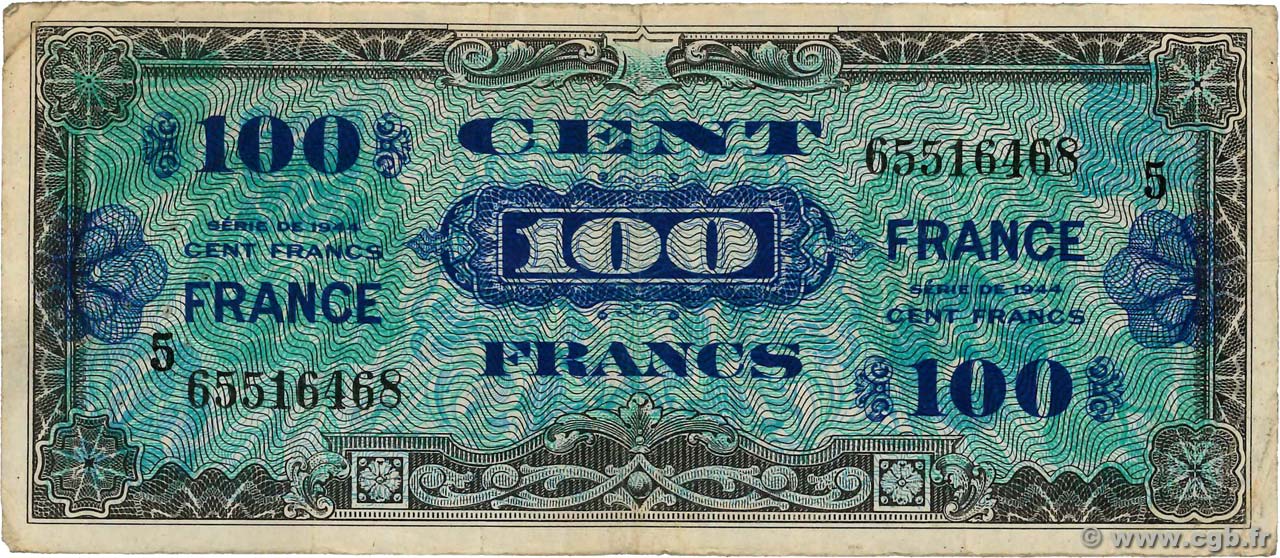 100 Francs FRANCE FRANCE  1945 VF.25.05 TB+