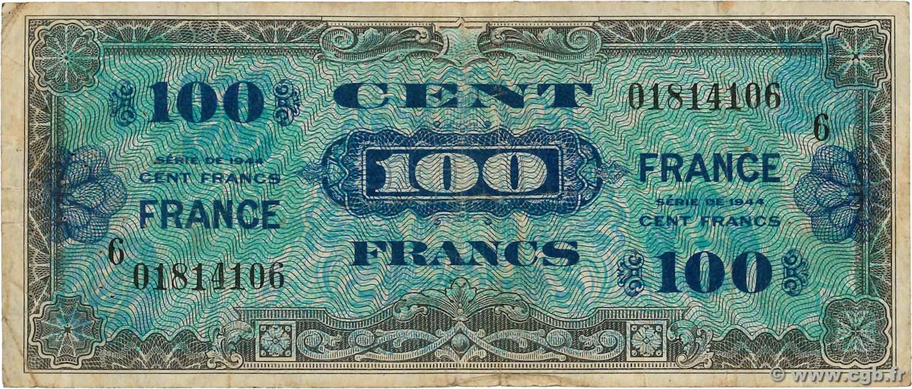 100 Francs FRANCE FRANCE  1945 VF.25.06 TB