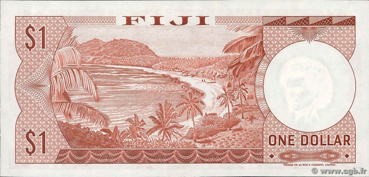 1 Dollar FIDJI 1974 P.071b b96_0607 Billets