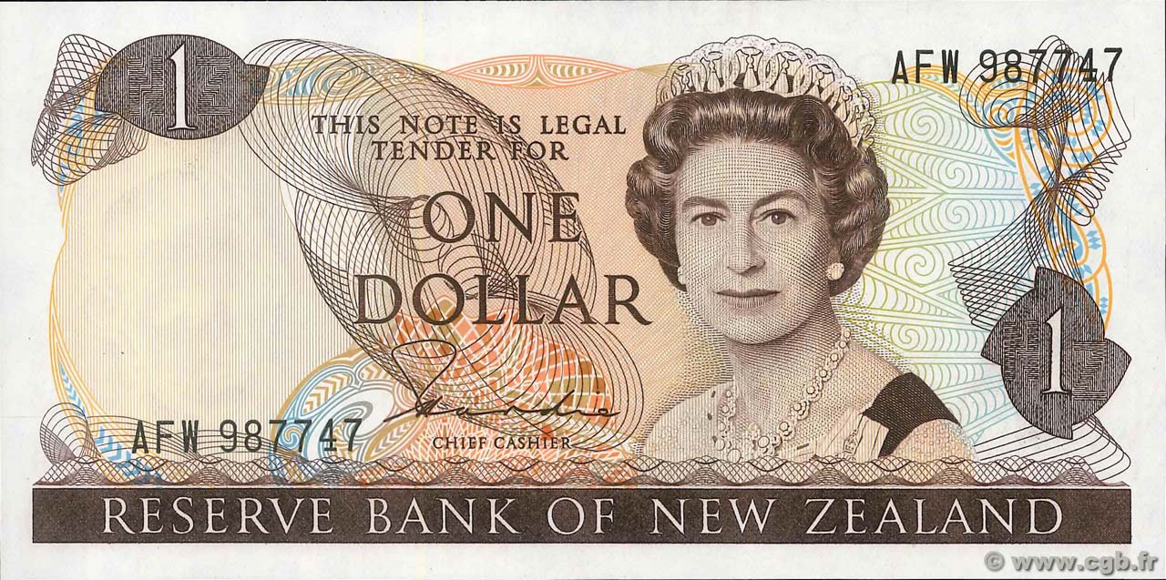1 Dollar NUEVA ZELANDA
  1981 P.169a SC+