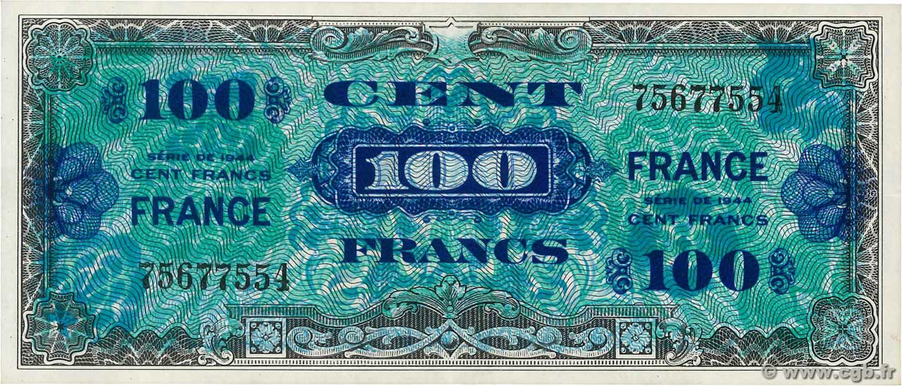 100 Francs FRANCE FRANCE  1945 VF.25.01 SUP