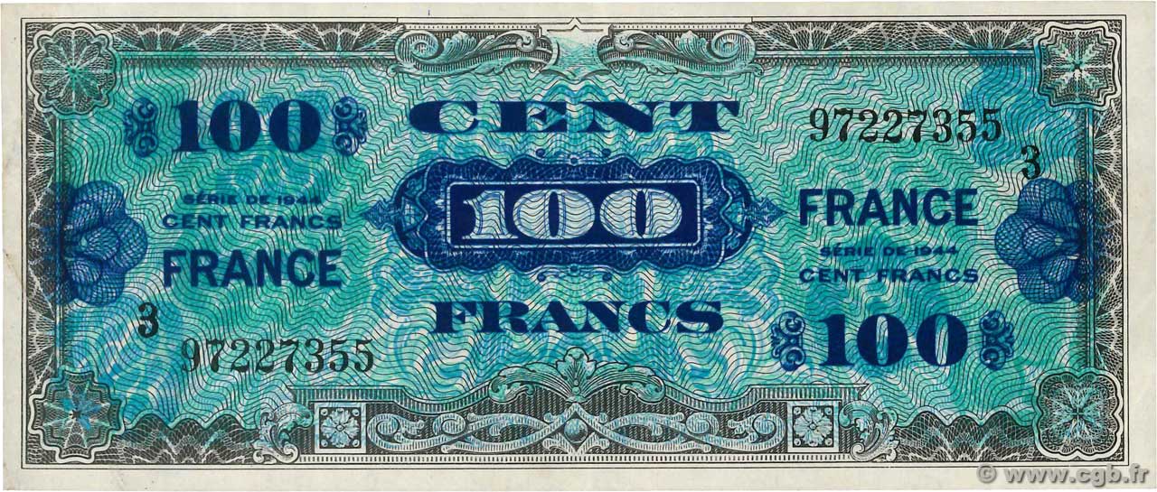 100 Francs FRANCE FRANKREICH  1945 VF.25.03 fVZ