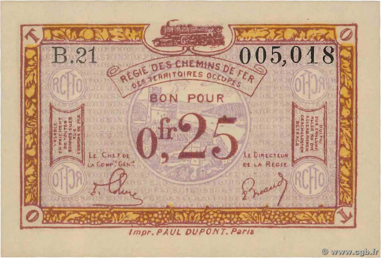 25 Centimes FRANCE Regionalismus und verschiedenen  1923 JP.135.03 ST