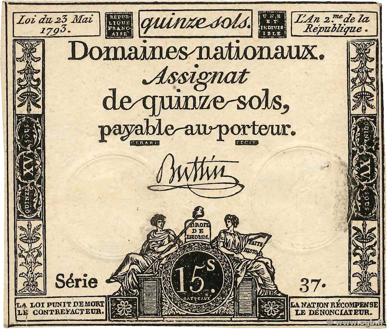 15 Sols FRANCIA  1793 Ass.41a SC