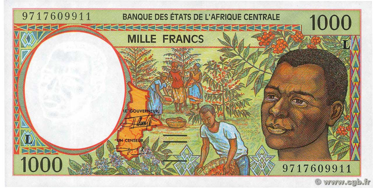 1000 Francs ÉTATS DE L AFRIQUE CENTRALE  1997 P.402Ld NEUF