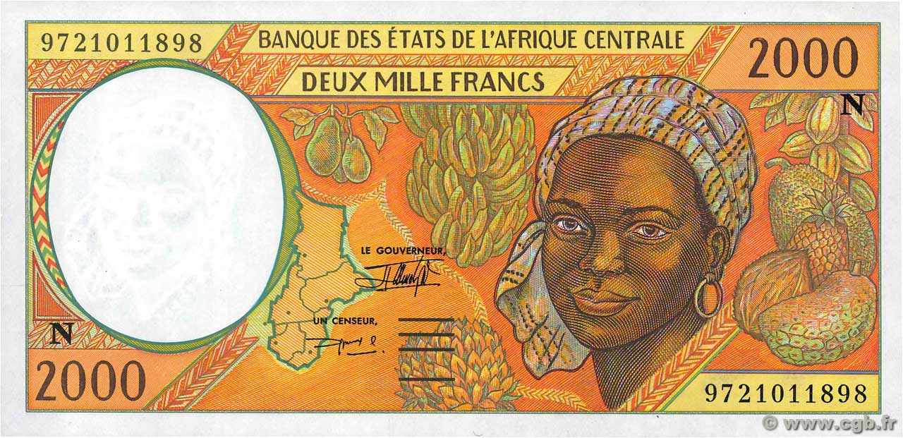 2000 Francs ÉTATS DE L AFRIQUE CENTRALE  1997 P.503Nd pr.NEUF