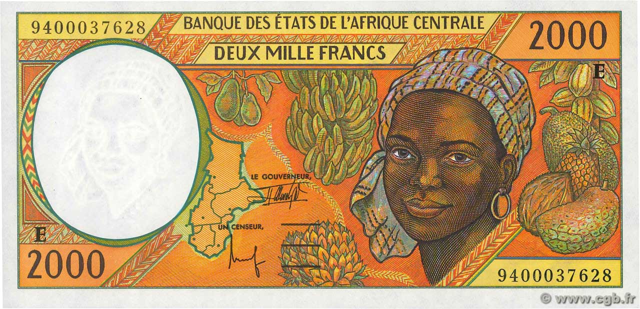 2000 Francs type 1993E CAMEROUN  1994 A.167Eb NEUF