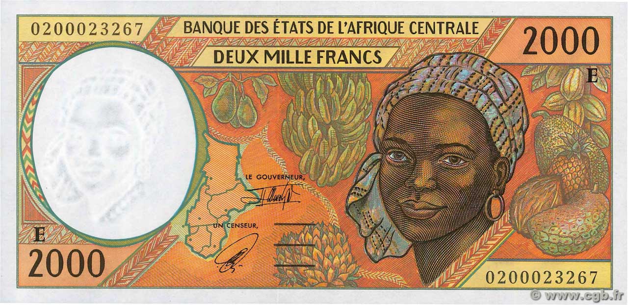 2000 Francs ÉTATS DE L AFRIQUE CENTRALE  2002 P.203Eh pr.NEUF