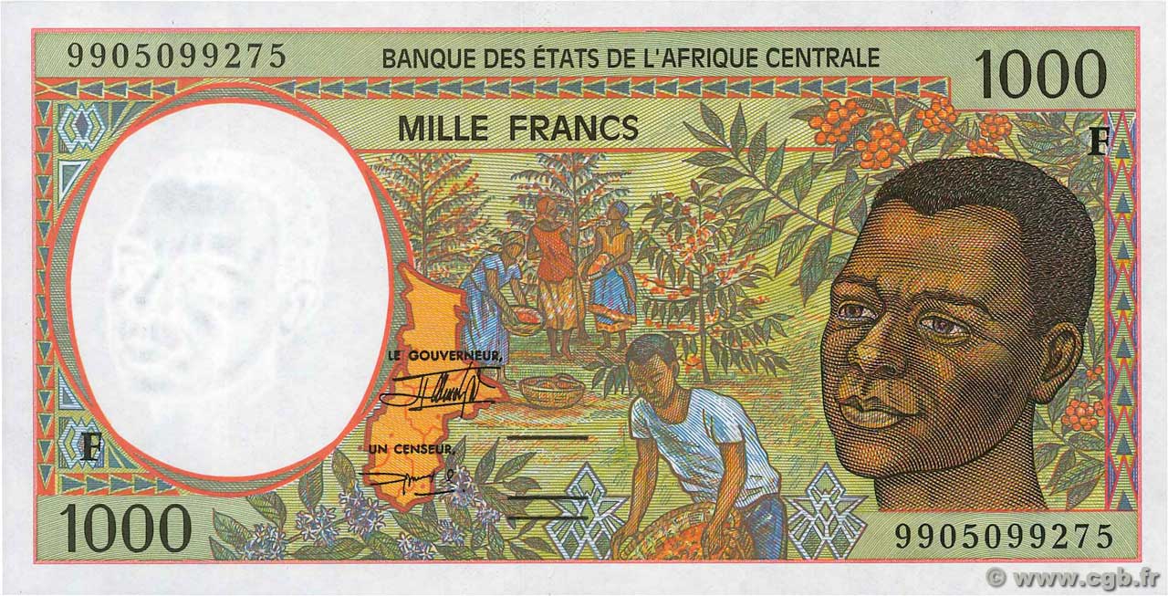 1000 Francs ÉTATS DE L AFRIQUE CENTRALE  1999 P.302Ff NEUF