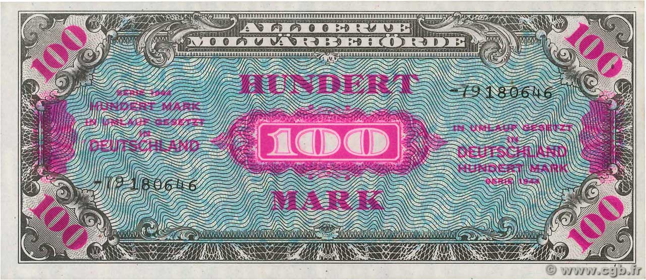 100 Mark ALLEMAGNE  1944 P.197d NEUF