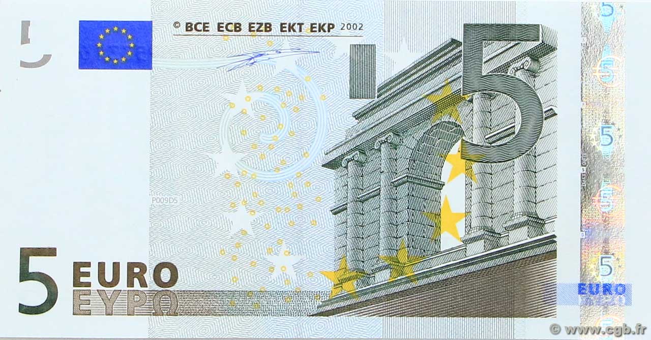 5 Euro EUROPE  2002 P.01x NEUF