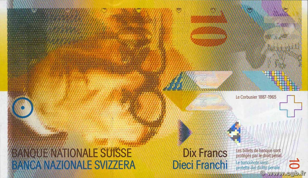 10 Francs SUISSE  2000 P.67a fST+