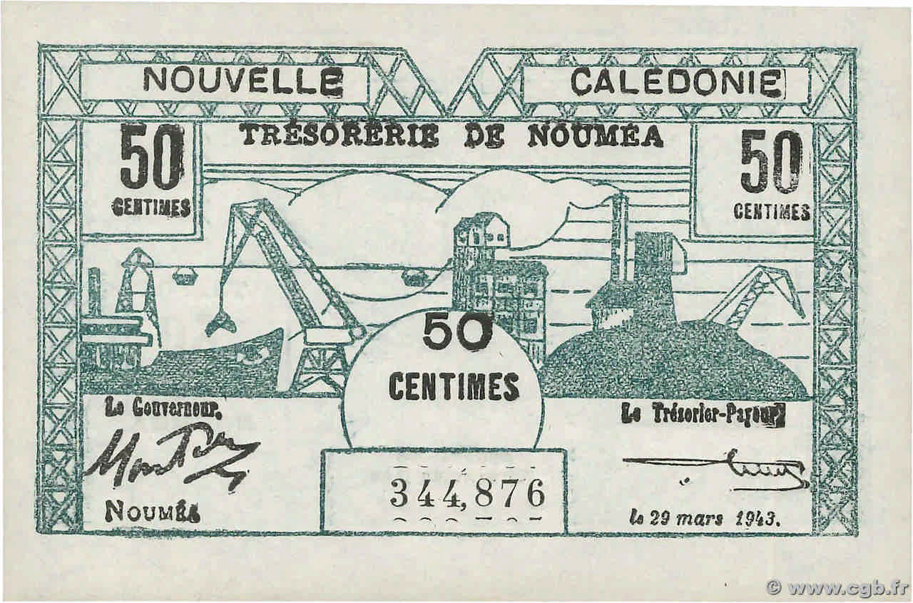 50 Centimes NOUVELLE CALÉDONIE  1943 P.54 UNC