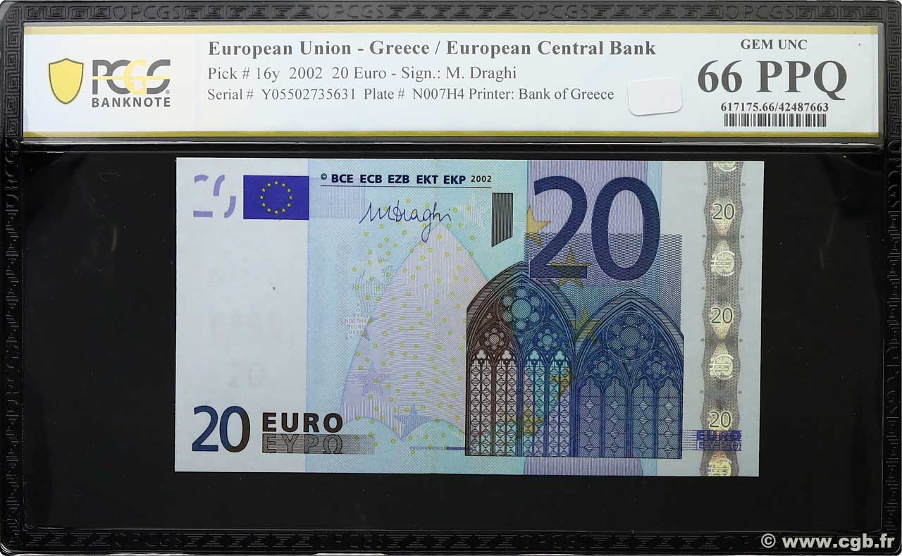 20 Euro EUROPA  2002 P.16y FDC