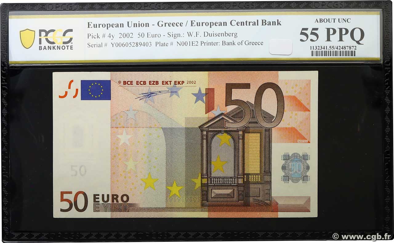 50 Euro EUROPE  2002 P.04y SPL