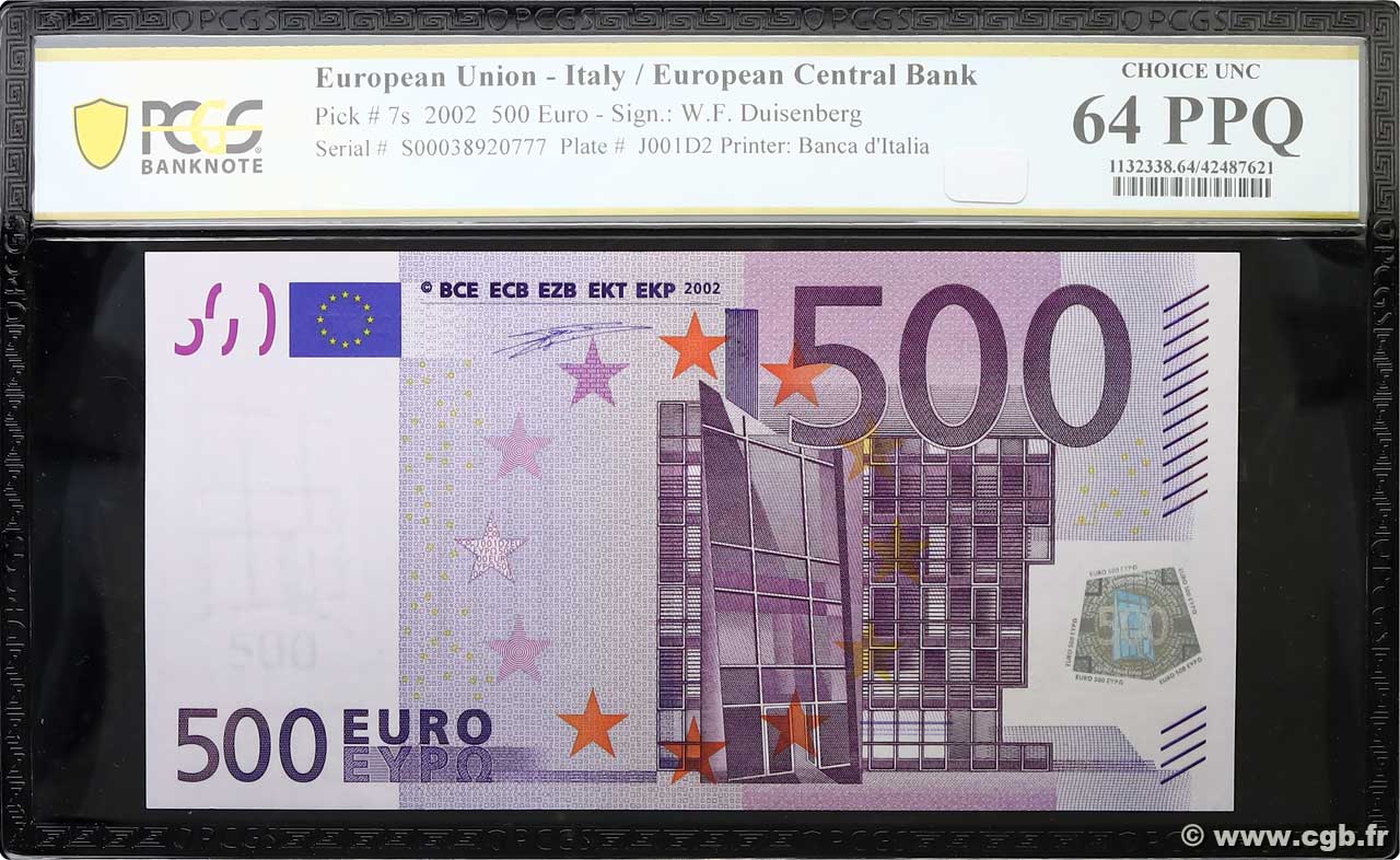 500 Euro EUROPE  2002 P.07s pr.NEUF