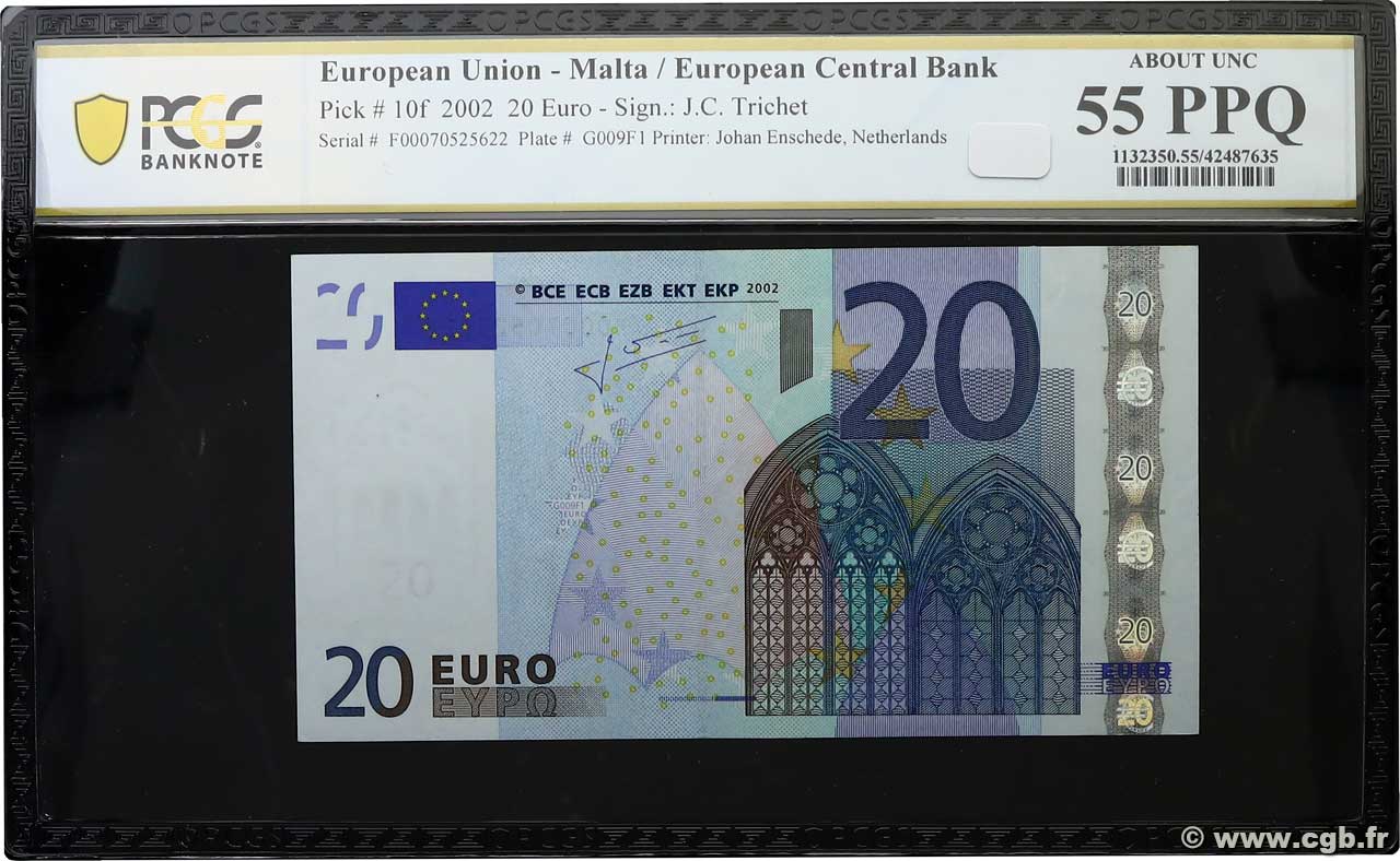 20 Euro EUROPE  2002 P.10f SPL