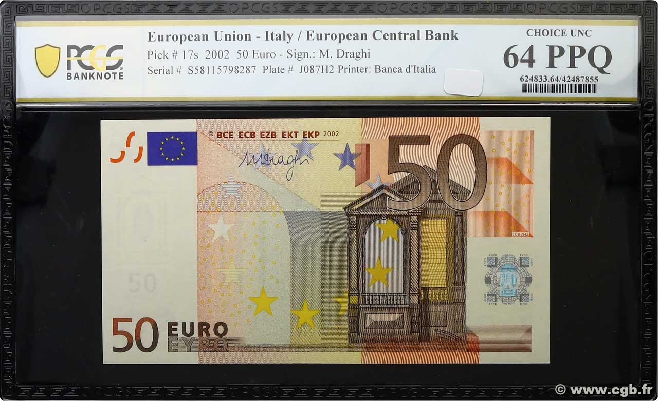 50 Euro EUROPE  2002 P.17s pr.NEUF