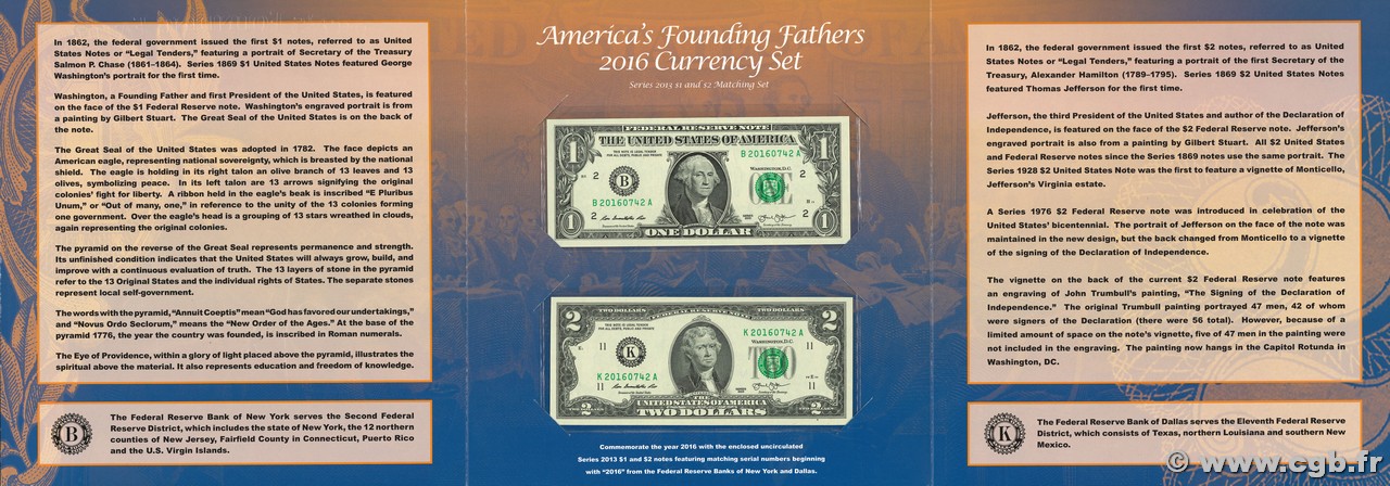 1 Dolar 2013 - B, 2013 Issue - 1 Dolar - United States of America